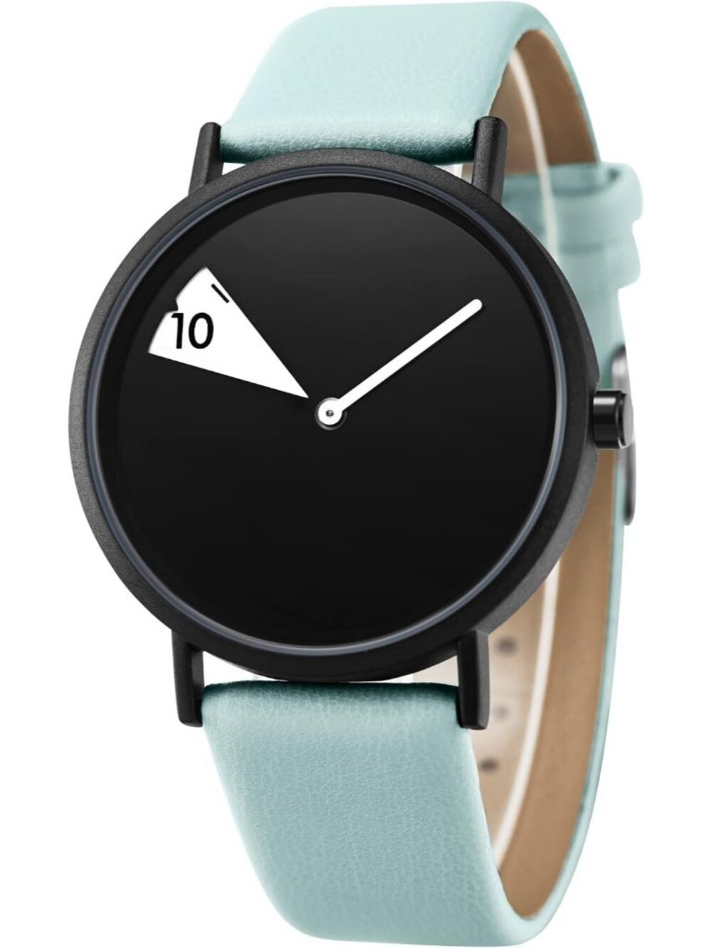 Women's Mint Green Creative Ultra-Thin Strap Fashion Quartz Minimalist Watch